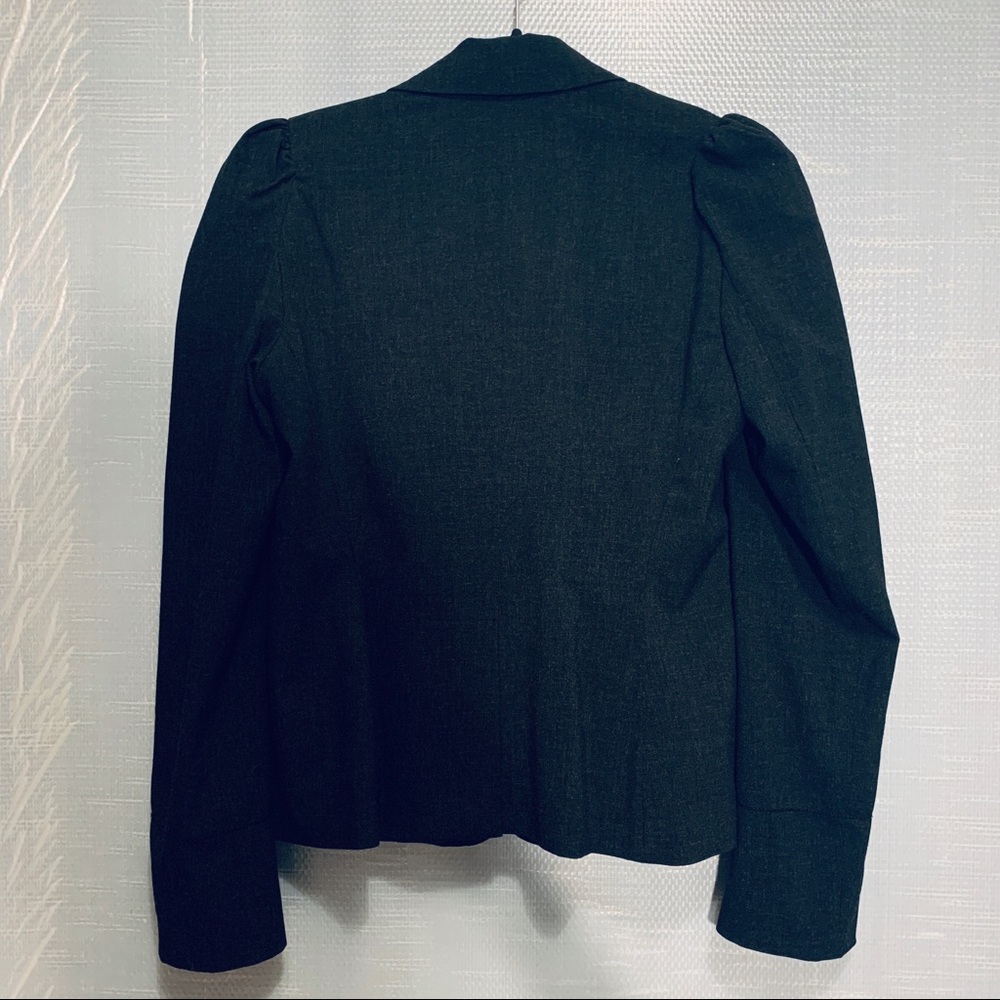 Max Studio Three-Button Charcoal Grey Blazer - image 2